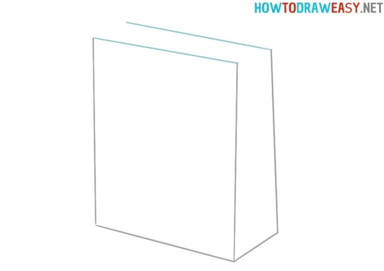 How to Draw a Paper Bag How to Draw Easy