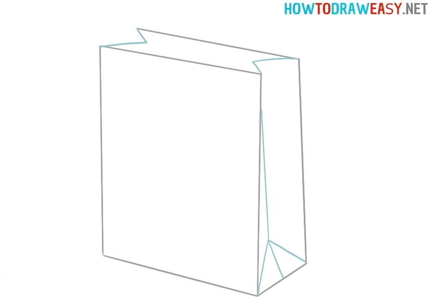 Learn how to draw a paper bag