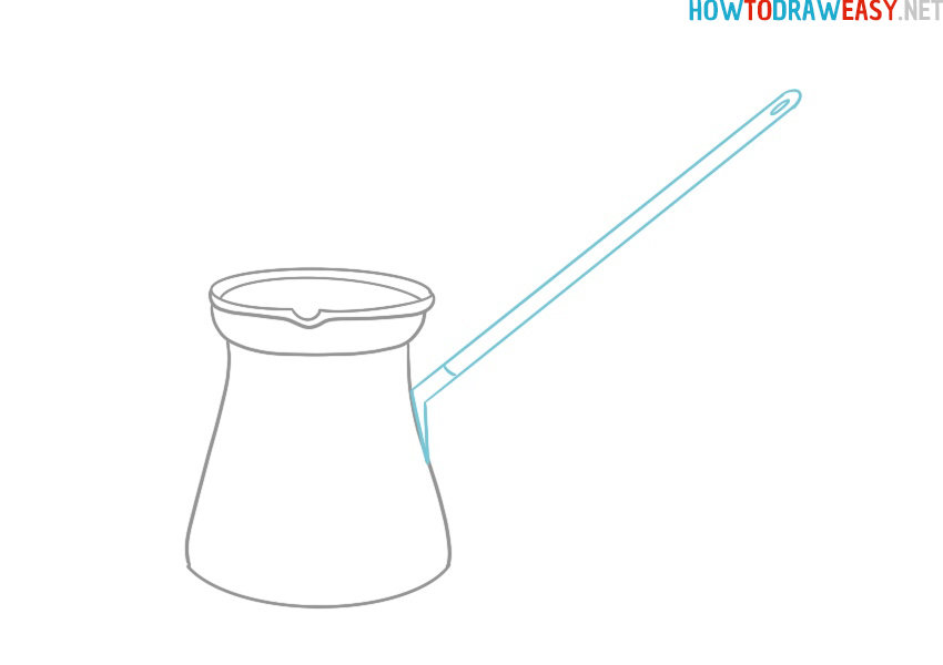 How to draw a Cezve easy