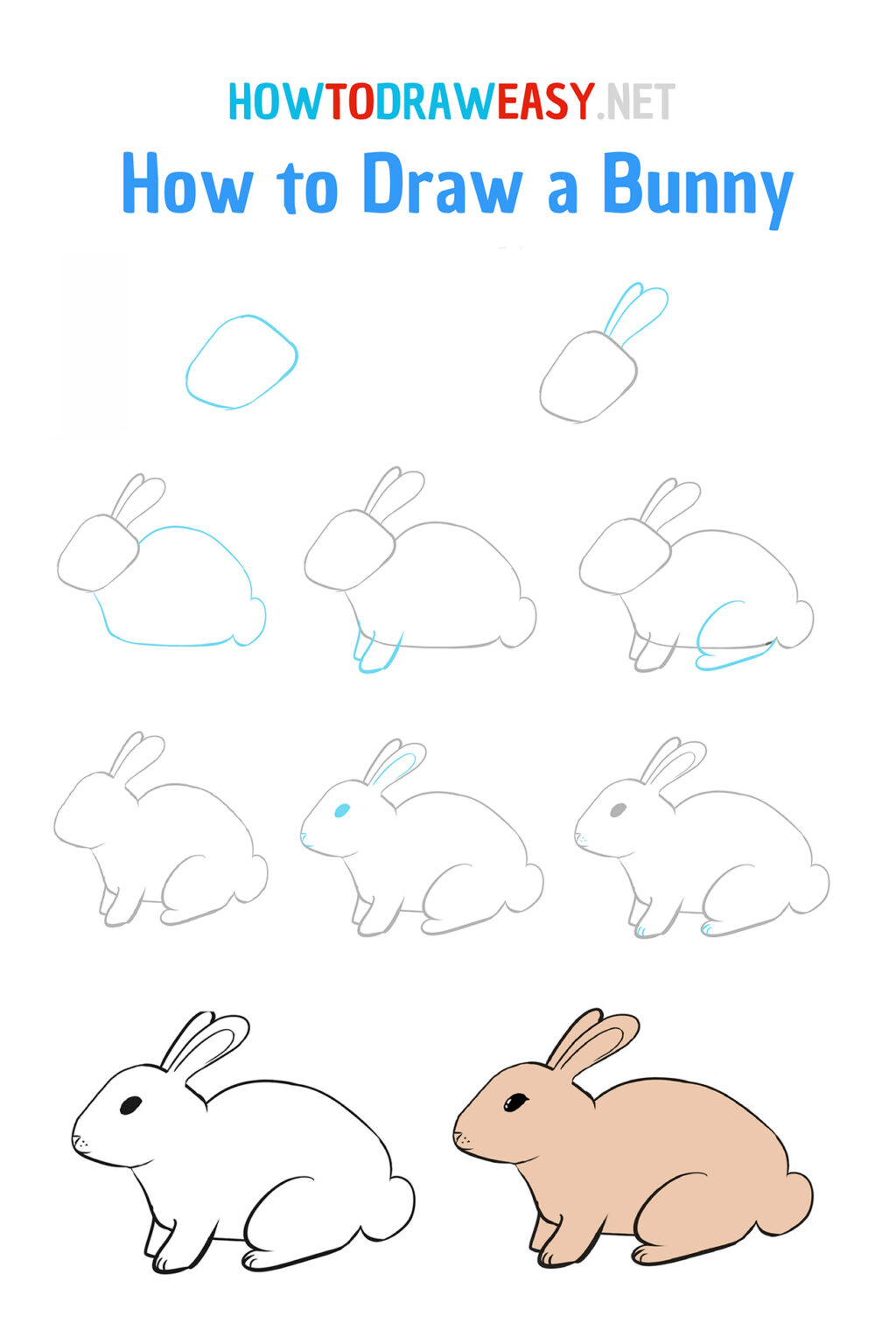 How to Draw a Bunny How to Draw Easy