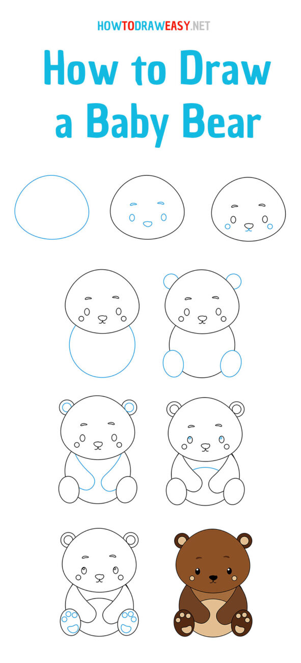 How to Draw a Baby Bear How to Draw Easy