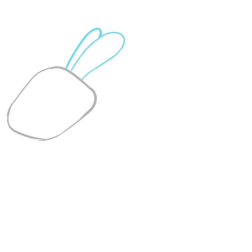 how to draw a bunny for kids
