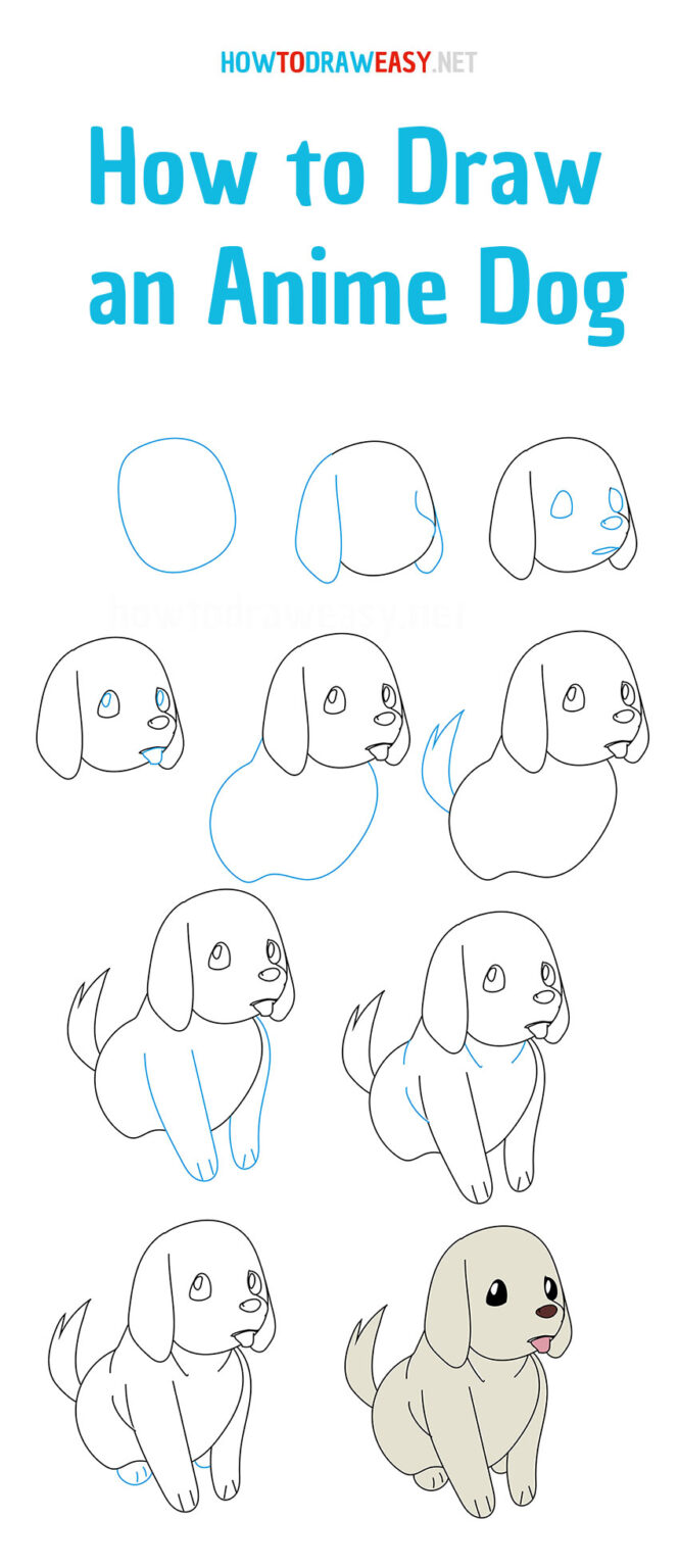Top How To Draw A Anime Dog Step By Step  Don t miss out 