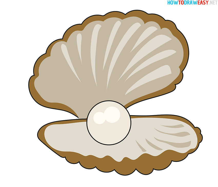 how-to-draw-an-oyster-shell