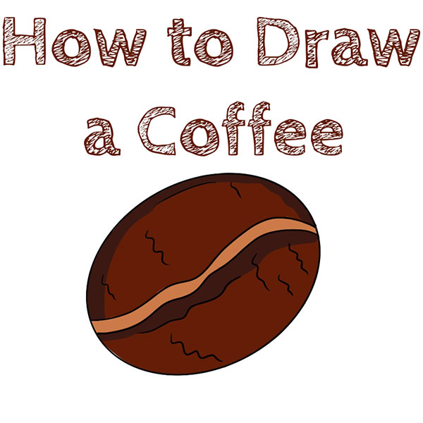 How to Draw an Easy Coffee Bean