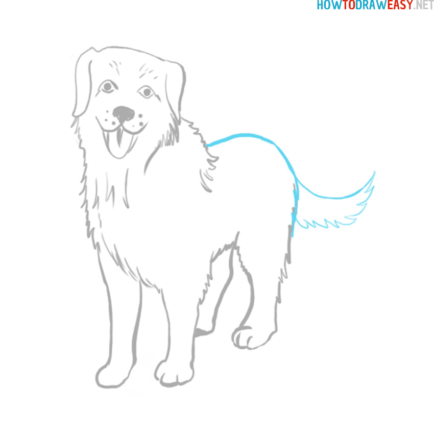 how to draw a dog for kids