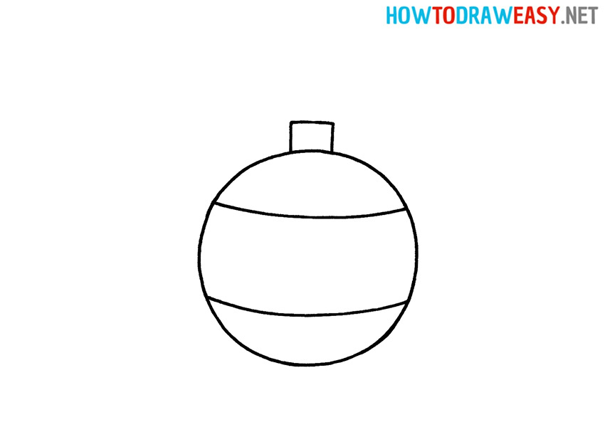 Christmas Ball Easy Drawing Tutorial