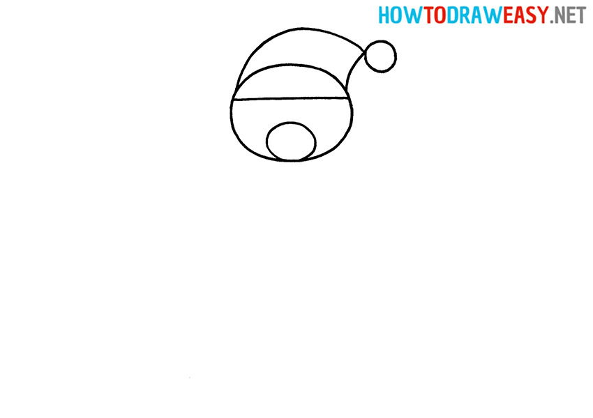 Draw a Santa Claus for Kids
