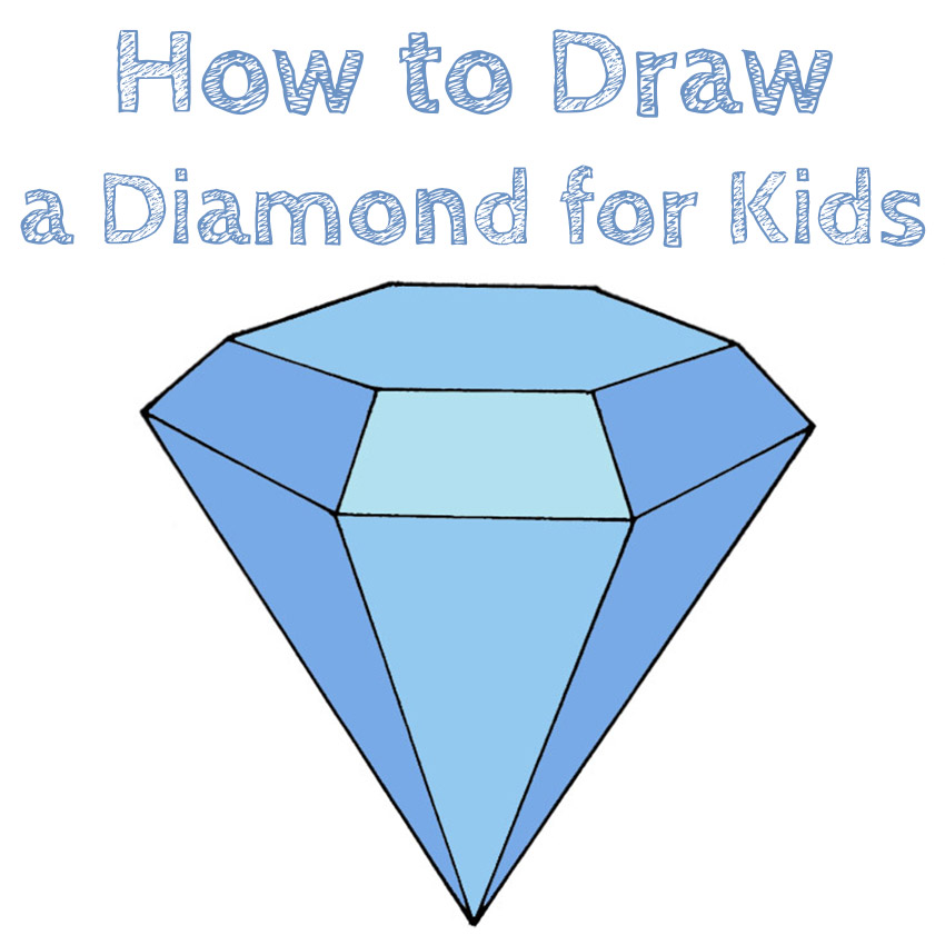How to Draw a Diamond for Kids