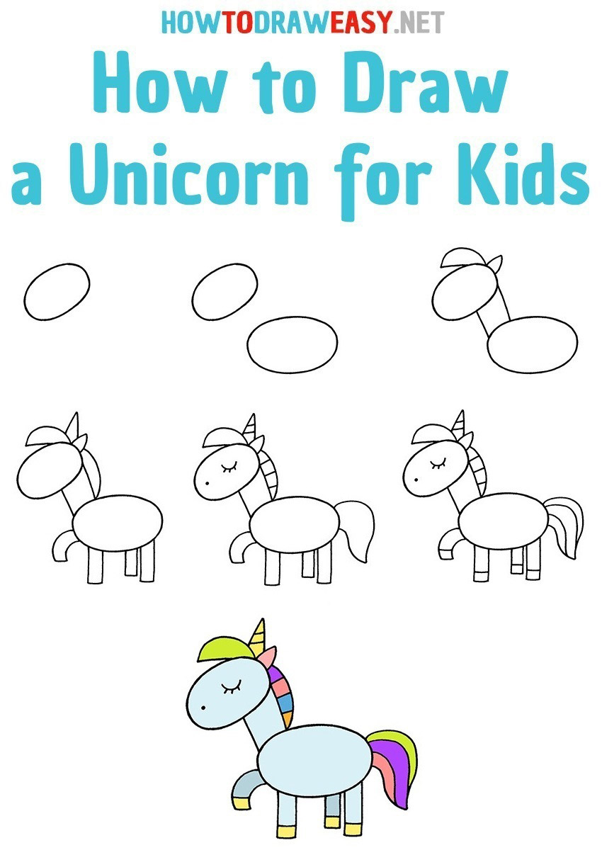 How to Draw a Unicorn step by step
