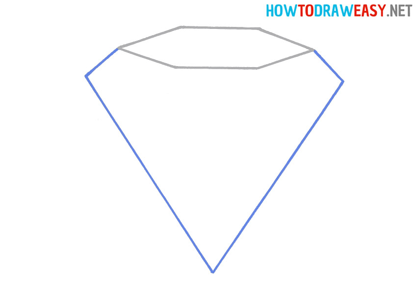 How to draw a Diamond easy