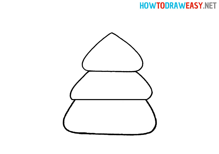 Simple Drawing a Christmas Tree