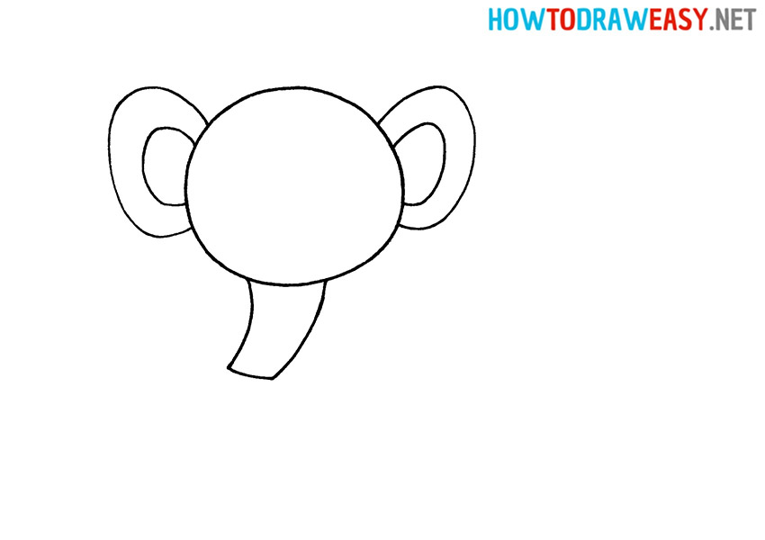 Simple Drawing an Elephant