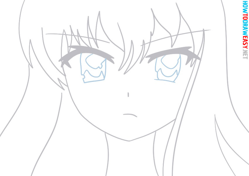 anime girl eyes draw