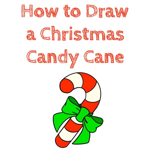 How to Draw a Christmas Candy Cane