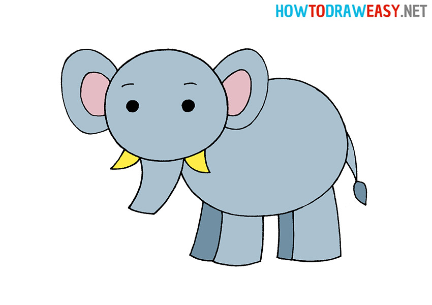 easy how to draw an elephant