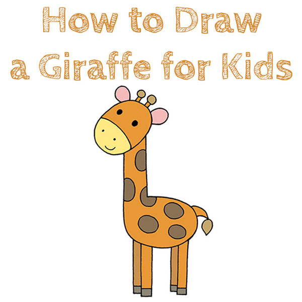 How to Draw a Giraffe for Kids