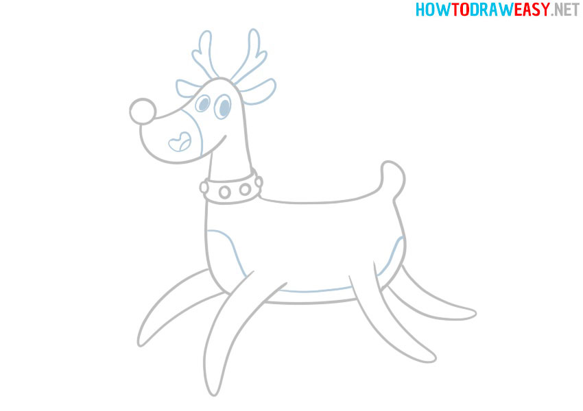 how-to-draw-Rudolph-the-Red-Nosed-Reindeer