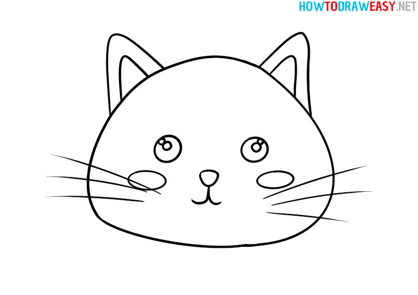 how-to-draw-a-cat-face-easy-step-by-step