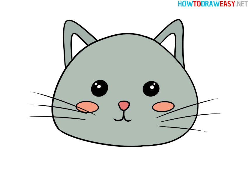 how-to-draw-a-cat-face-easy