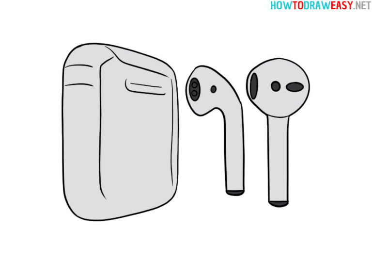 How to Draw AirPods How to Draw Easy