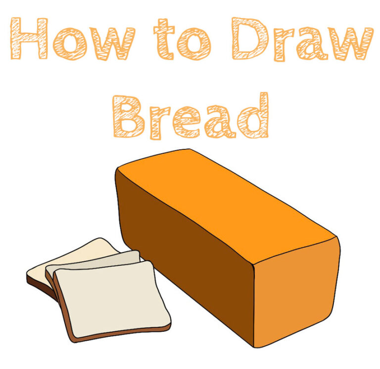 How to Draw Bread How to Draw Easy