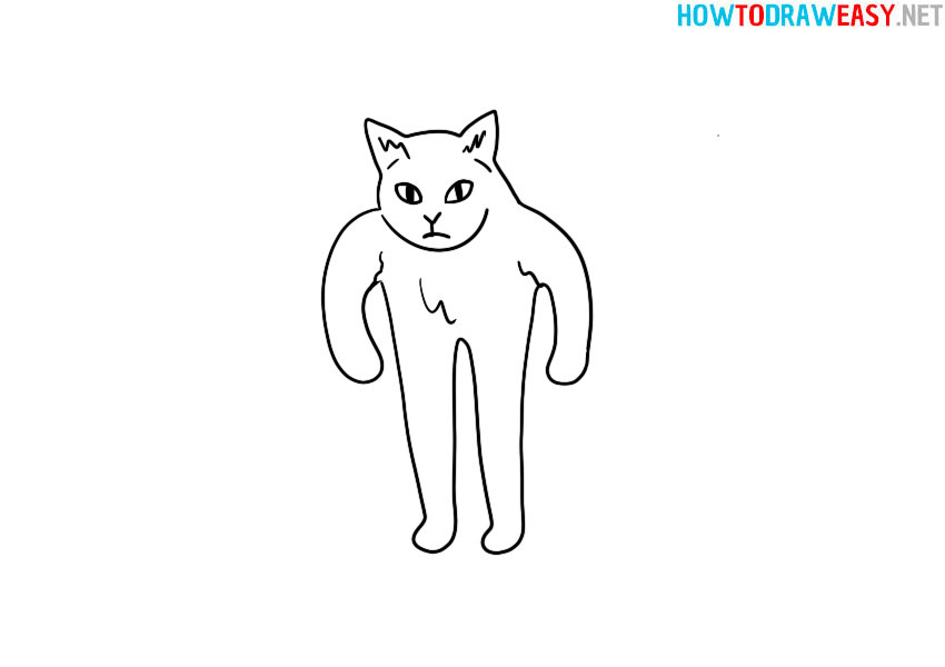 how-to-draw-cat-meme-easy