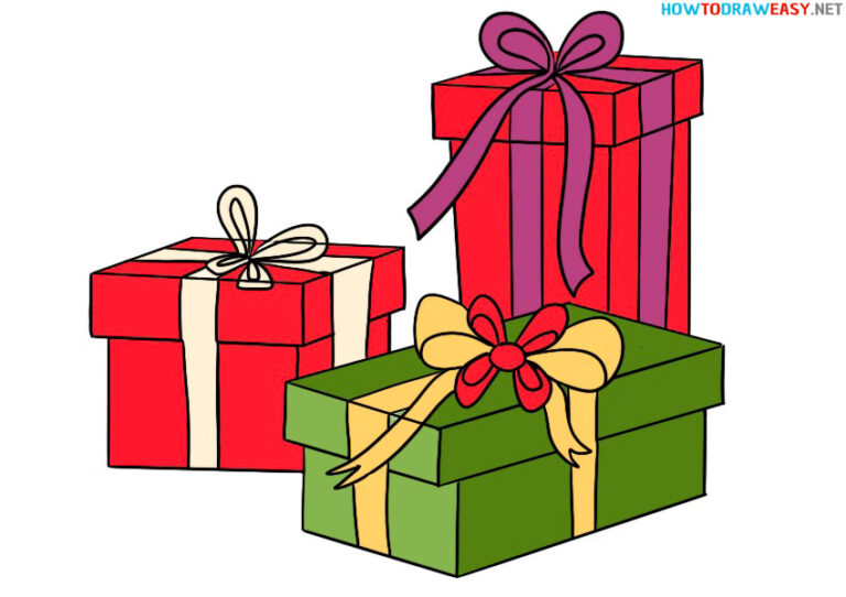 How to Draw Christmas Presents How to Draw Easy