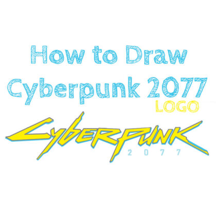 how to draw cyberpunk logo