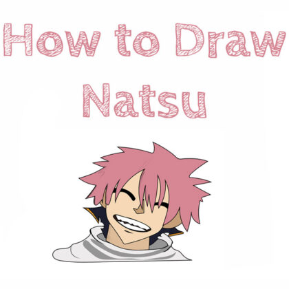how to draw natsu for kids