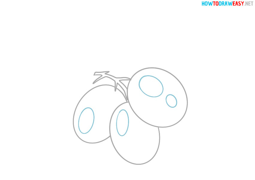 how to draw olives easy