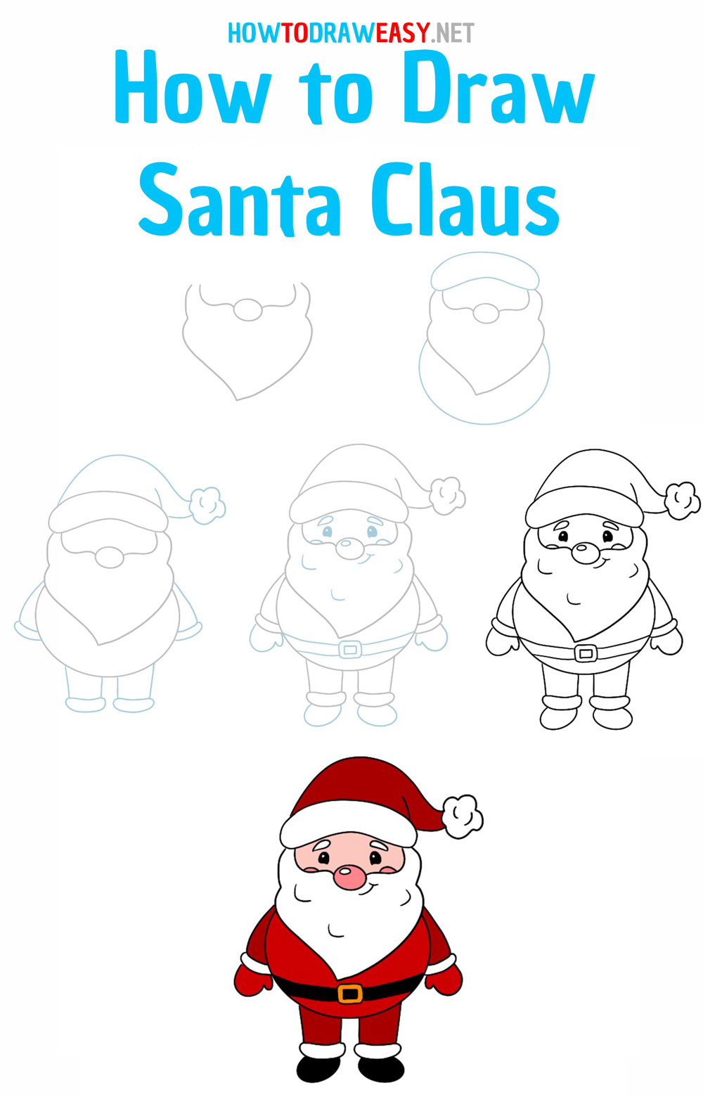 How to Draw Santa Claus How to Draw Easy