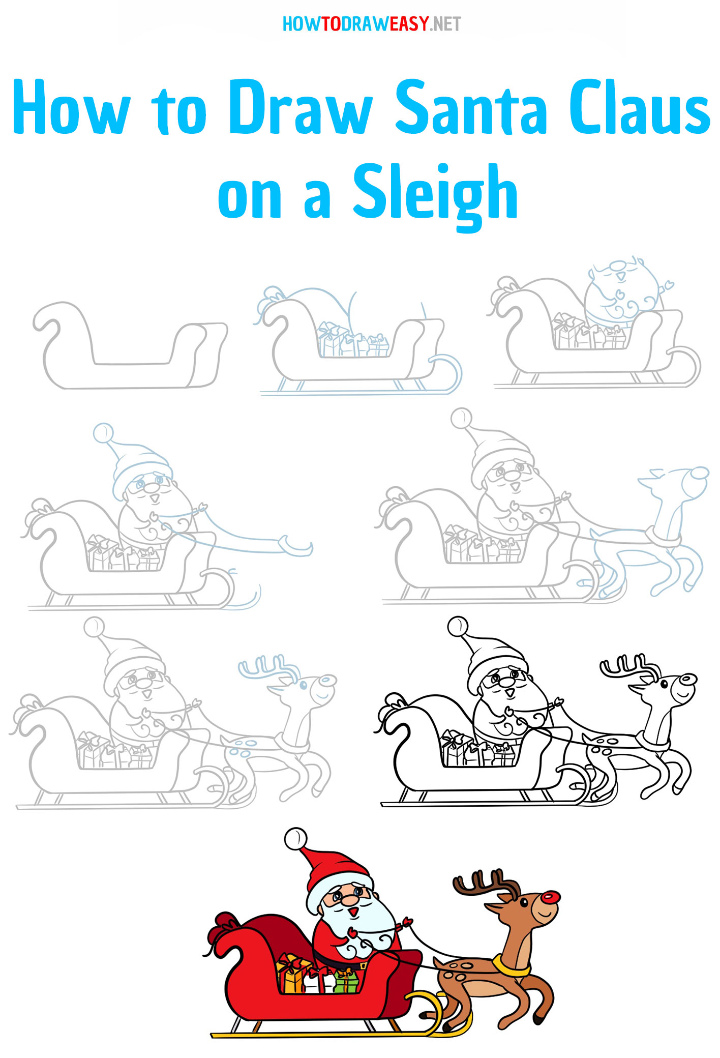how_to_draw_santa_on-a-sleigh-step-by-step