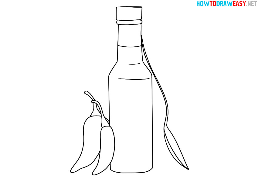 ketchup bottle coloring pages