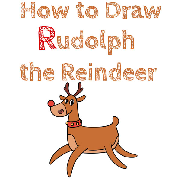 How to Draw Rudolph the Reindeer