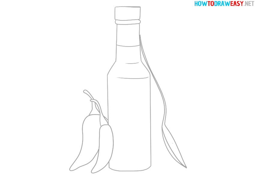 simple drawing of the bottle