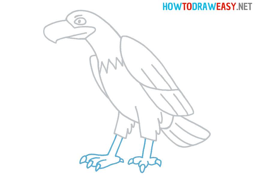 How to Draw an Eagle For Kids Tutorial