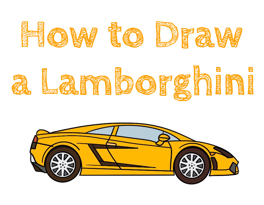 how to draw a lamborghini