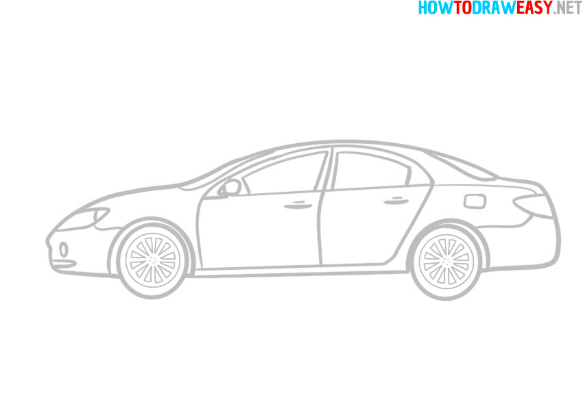 simple car drawing