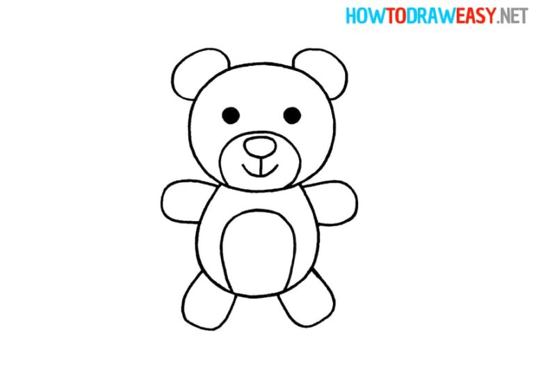 How to Draw a Bear for Kids - How to Draw Easy