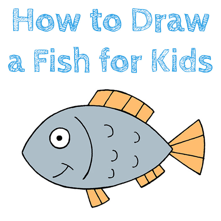 How to Draw a Fish for Kids - How to Draw Easy