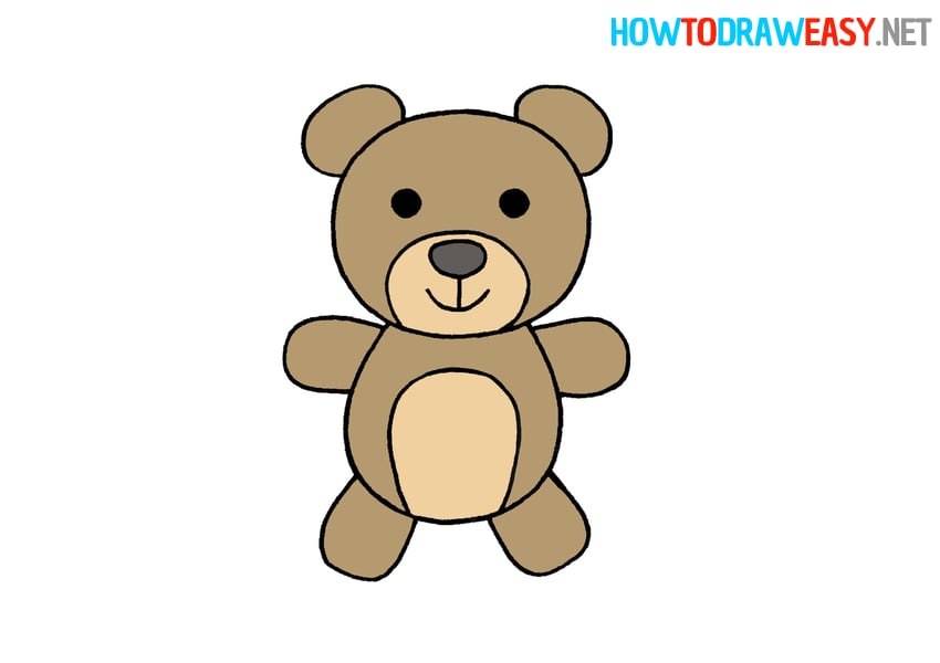 How to Draw a Simple Bear