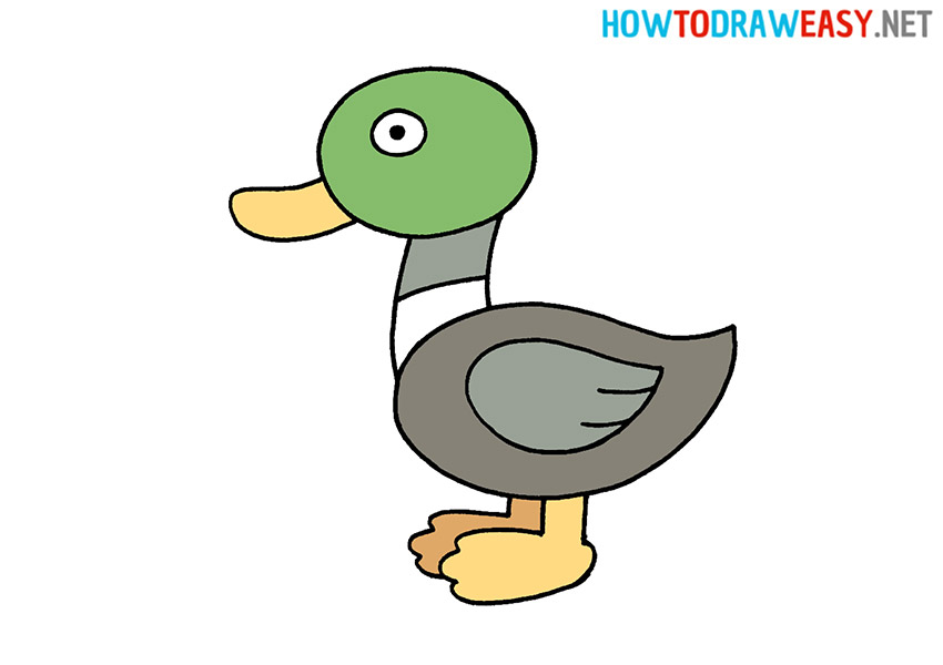 How to Draw a Simple Duck