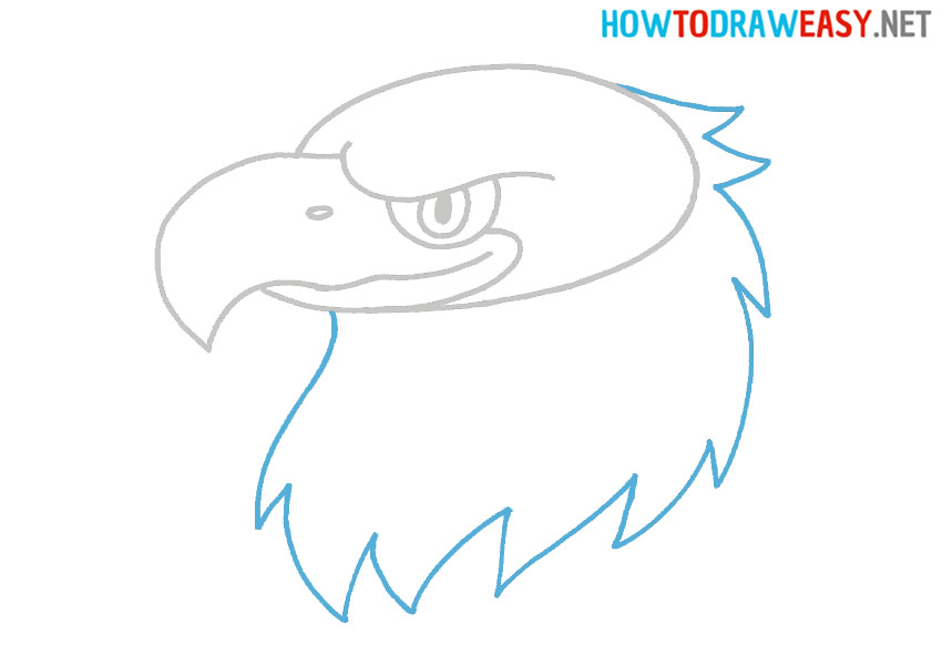 How to draw a Bald Eagle easy