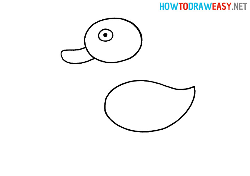 How to draw a Duck easy