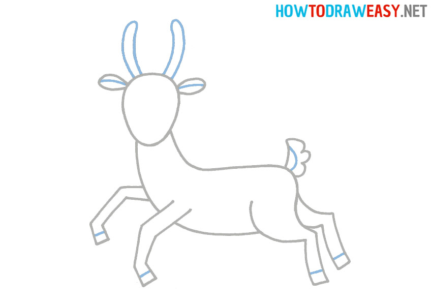 How to draw a baby deer