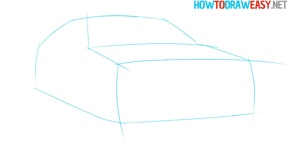 american car drawing tutorial