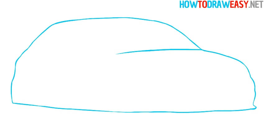 audi a1 easy drawing