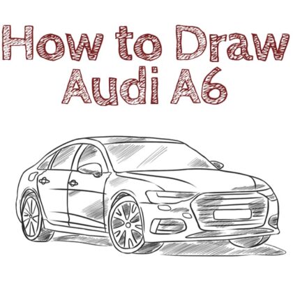 audi a6 drawing tutorial