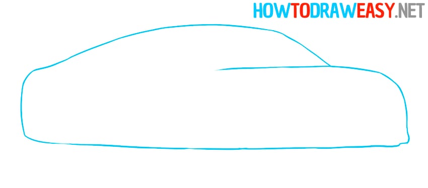audi sports car drawing tutorial